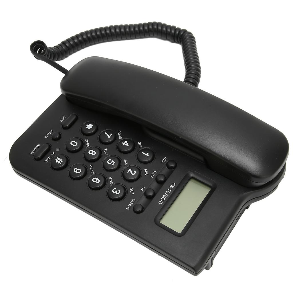 Настольный телефон Caller ID Настенное крепление Минималистичный проводной домашний телефон для дома Отеля Телефонная линия