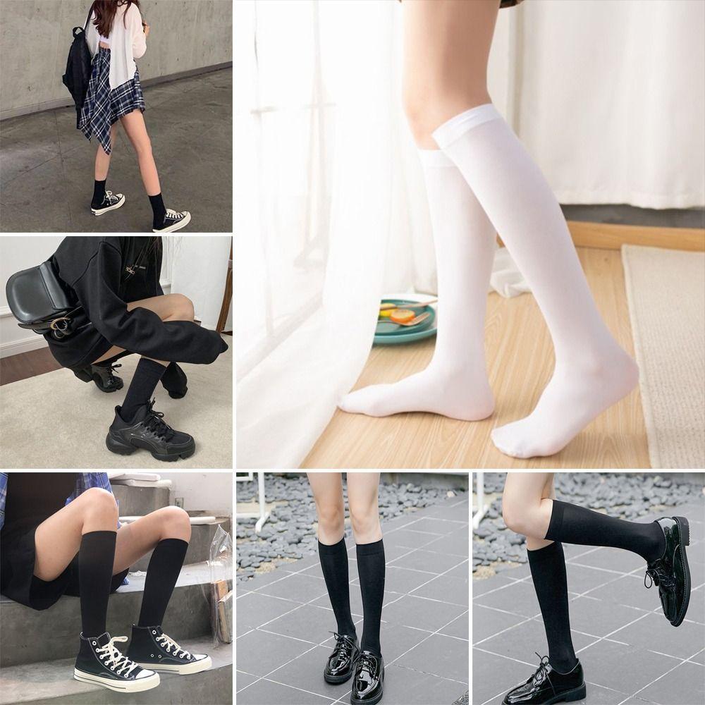 Elastic Long Stockings Summer Knee Length Socks Fashion Thin Stockings