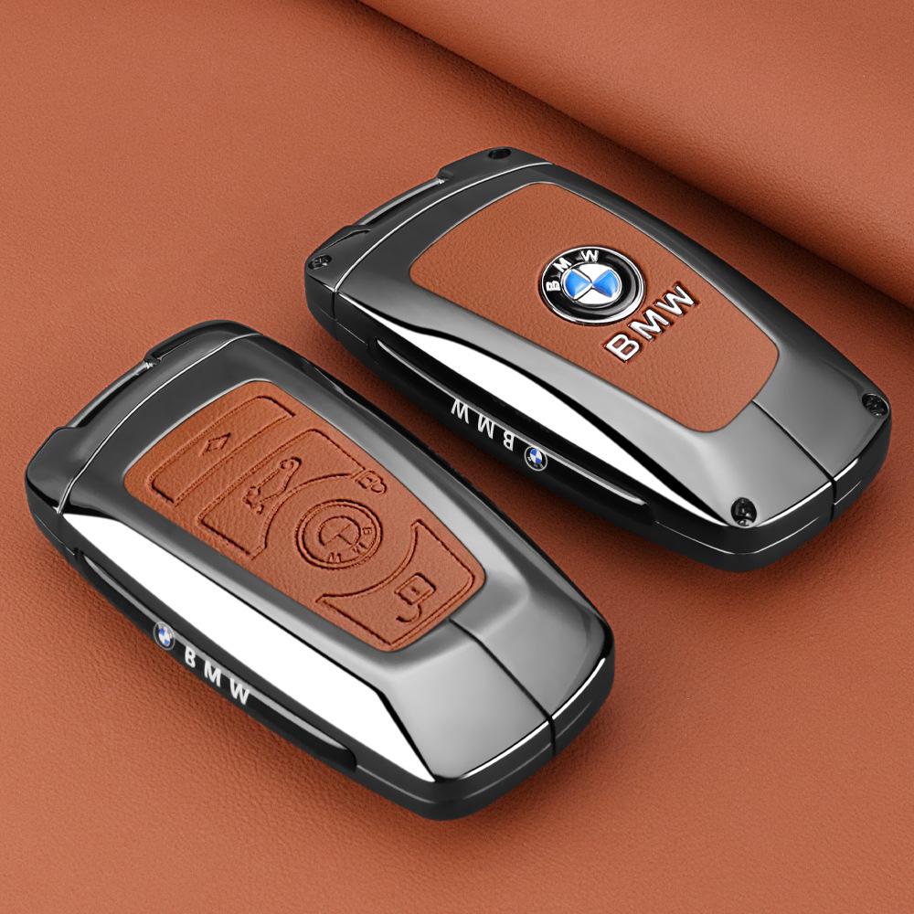 Styling Zinc Alloy Car Key Cover Case Holder For BMW 1 3 7 Series X1 X3 X5 X6 X7 F20 F15 F16 F48 G20 G30 G01 G02 G05 G11 G32 CZ9