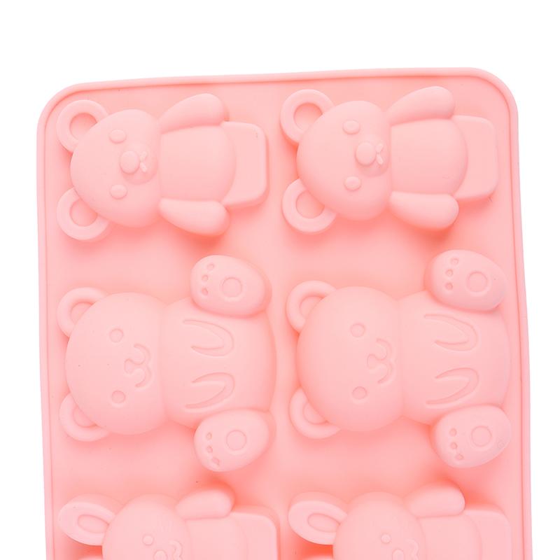 Bear Silicone Mold Cute Cartoon Animal Chocolate Cake Baking Mould Kitchen Baking Tool Kids Complementary Food Tools