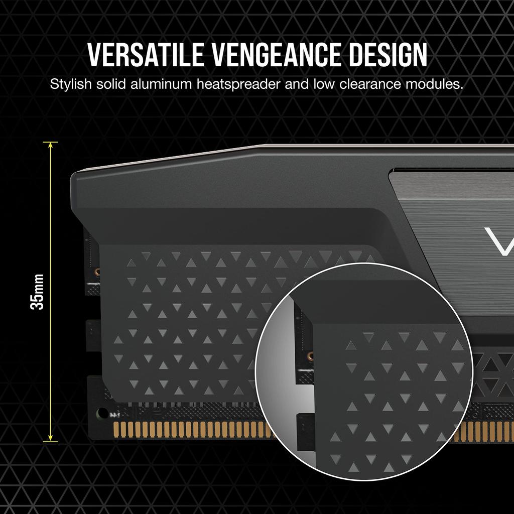 Corsair Память для настольных ПК VENGEANCE DDR5 Series 32 ГБ x CMK32GX5M2B5200C40 DDR5-5200 МГц (ПК5-41600) [16 ГБ 2]