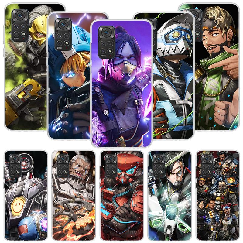 Apex Legends Phone Case For Xiaomi Redmi Note 15 14 13 12S 12 Pro Plus 11S 11E 11 11T 10S 10 Art Soft Pattern Cover Redmi Note 1
