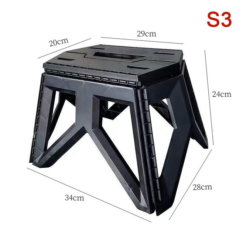 Портативный складной табурет на открытом воздухе, конструкция с высокой несущей ручкой, прочный мини-стул, табурет для рыбалки, квадратный табурет, табурет для кемпинга