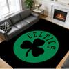 Anti‑Slip Crystal Velvet Floor Rug, Celtic FC Design Carpet for Indoor Living Bedroom Home Decoration