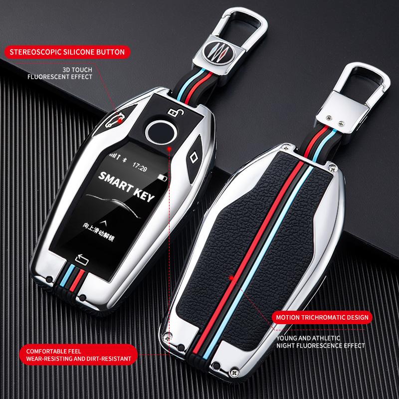 Чехол для автомобильного ключа, сумка для ключей для BMW 1 3 5 7 серии X1 X3 X5 X6 X7 F30 G20 F34 F31 G30 G01 F15 G05 I3 M4 серии, автомобильные аксессуары