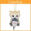 Japanese Style Shark Cat Plush Doll Kawaii Shrimp Cat Bag Charm Soft Pp Cotton Toy