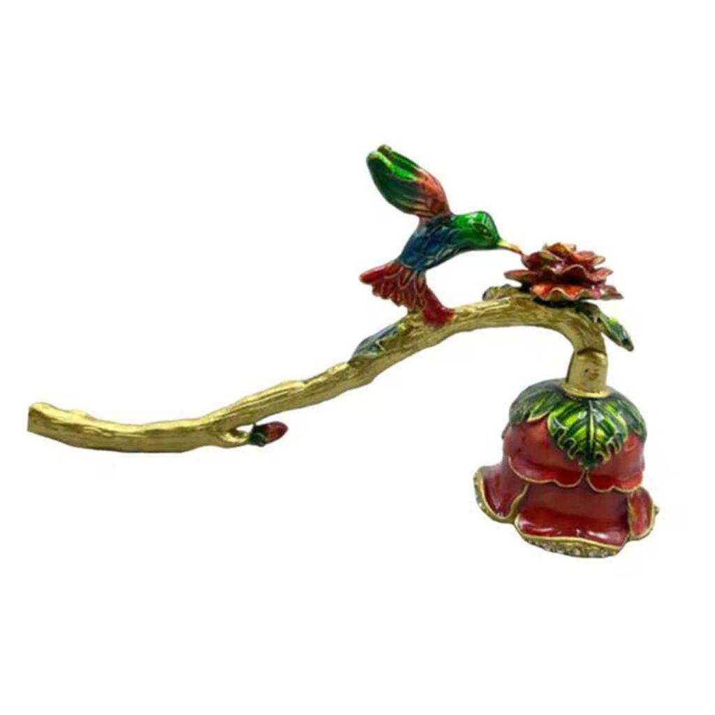 Фитиль для свечей из цинкового сплава с длинной ручкой и цветами и птицами Ручной ароматерапевтический чехол для тушения Аксессуары для свечей