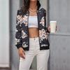 Casual Trend Versatile Fashion Jacket Women's Printed Coat Baseball Clothing