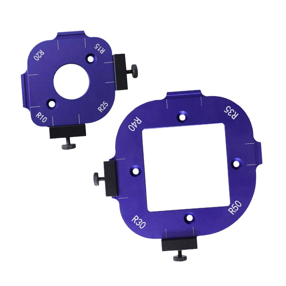 Алюминиевый радиусный шаблон для закругления углов Шаблон для закругления углов Инструмент для обрезки углов Алюминиевый радиусный шаблон для углов Вспомогательный инструмент для резки углов