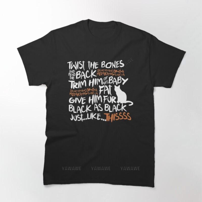 Унисекс летняя футболка смешной принт короткий рукав Binx Spell Printed T Shirt унисекс футболки подросток повседневный Модные топы короткий рукав