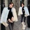 Autumn and Winter New White Fur Coat Women's Short Imitation Fox Hair Young Wool Coat