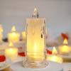 1/4/12/24 шт. светодиодов, беспламенная свеча, светодиодная свеча-колонна Gap, включая батарею, идеально подходит для рождественских семейных посиделок, ужинов при свечах