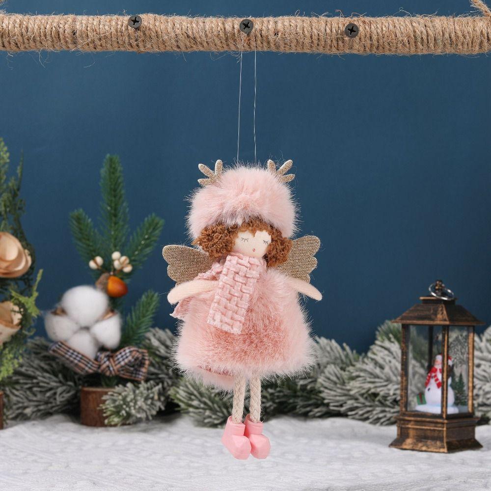 Handmade Christmas Angel Girl Ornaments Cartoon Xmas Tree Pendant Party Favors