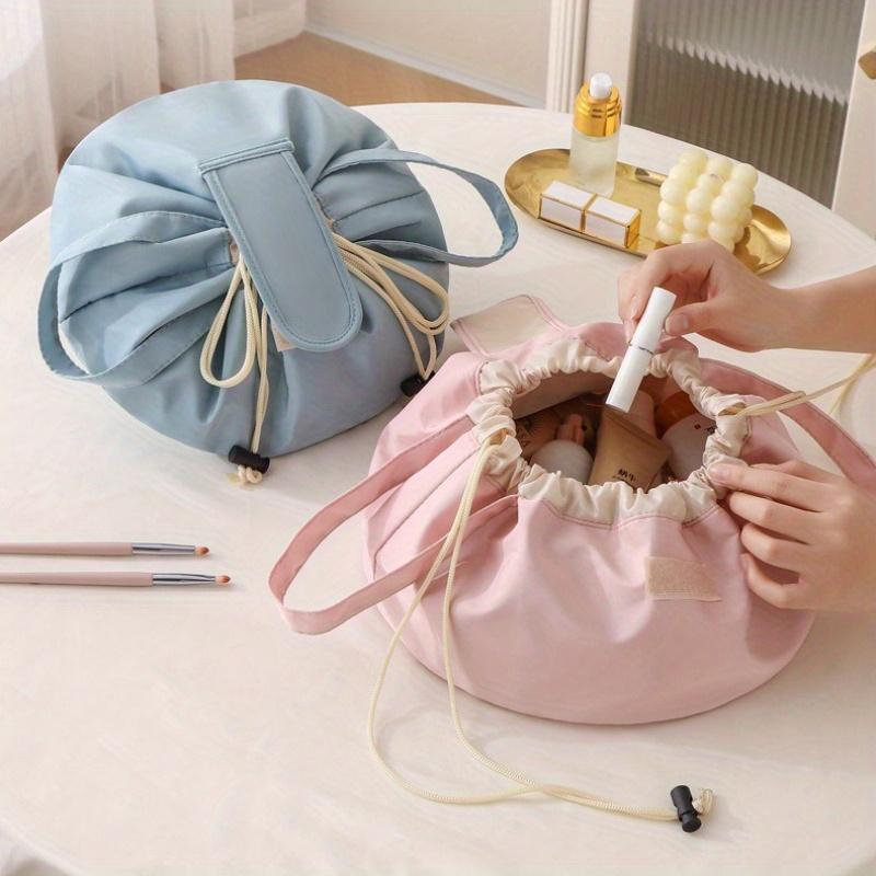 1 шт. Роскошная косметичка-Большая вместимость,Портативный дорожный органайзер с золотистыми молниями,Прочная ткань для туалетных принадлежностей и предметов первой необходимости,Дорожная косметичка