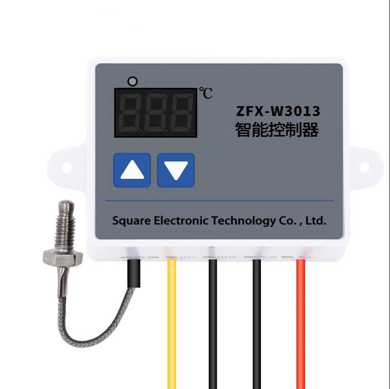 Термопара типа K с контроллером температуры ZFX-W3013, AC 220V, цифровой термостат, инструмент для контроля высокой температуры