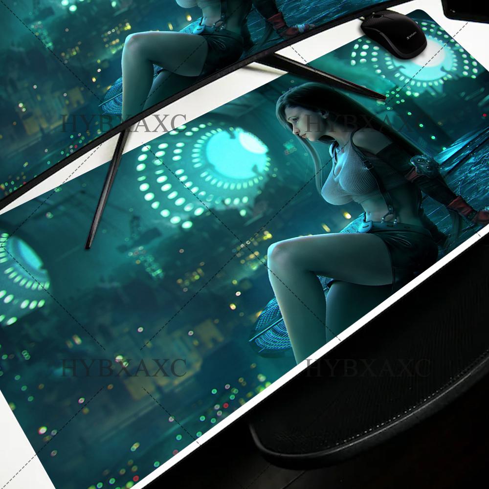X FINAL FANTASY VII Тифа Локхарт Большой Коврик для Мыши XXL Игровые Аксессуары Офис Геймер Клавиатура Настольный Коврик Аксессуары Коврик для Мыши