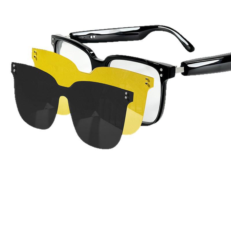 Smart AI Bluetooth Glasses: Real-time Translation, Music, and Calls in 100+ Languages (Compatible with Various Frame Shapes)