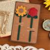 3D Embossed 3D Floral Bookmarks Creative Page Clips Cute Leather Bookmarks  Book Lovers