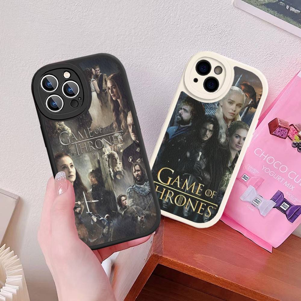Film G-Game Of T-Thrones Leather Phone Case For IPhone 16 15 14 17 Pro Max 11 12 Mini Plus Soft Shell