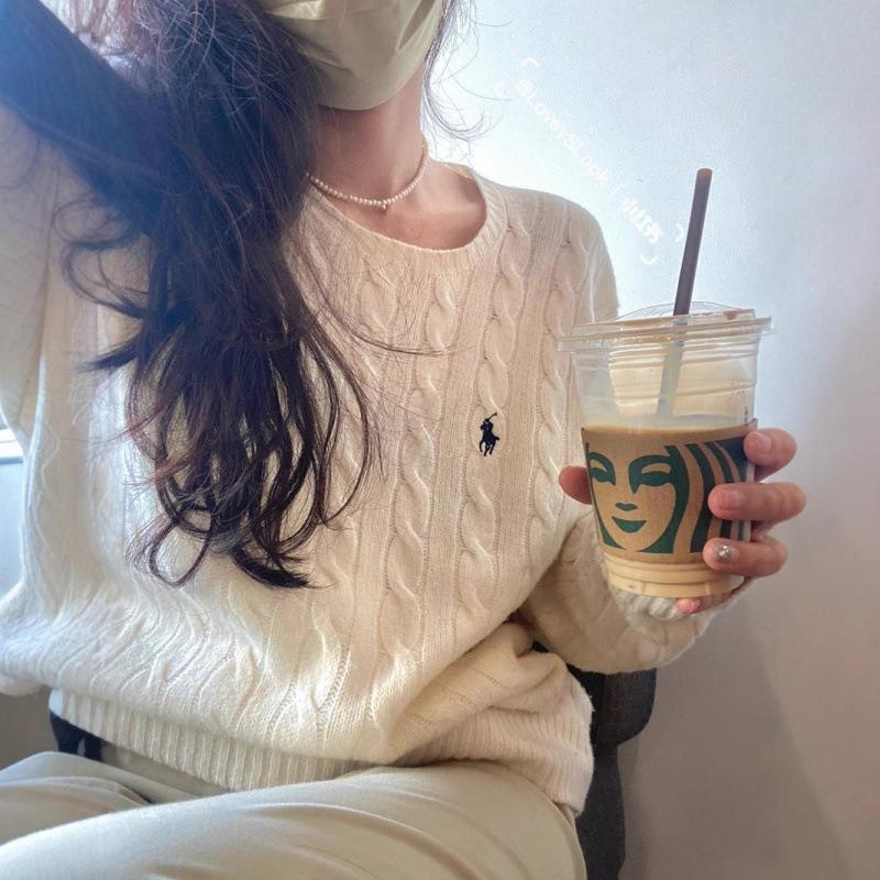 Пуловер с круглым вырезом EastRogue для пар на осень и зиму, шерстяной свитер крупной вязки «косы», модный и универсальный.