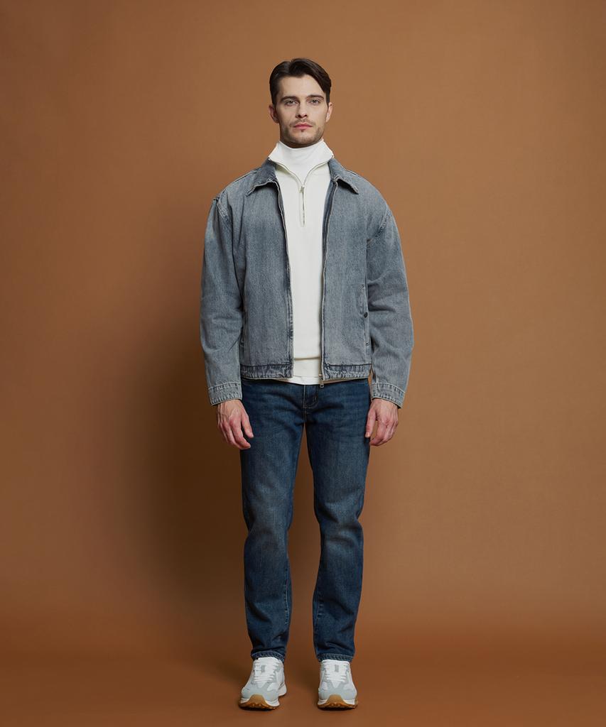 Синяя джинсовая куртка Panicale, regular fit, с эффектом потертости