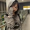 Y2k Harajuku Полосатые толстовки женские японский стиль Kawaii Sweet Star Cartoon Print Свободная толстовка с капюшоном Мягкая для девочек