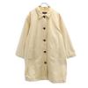Denim&Co Old Stainless Collar Coat Off White Women Used