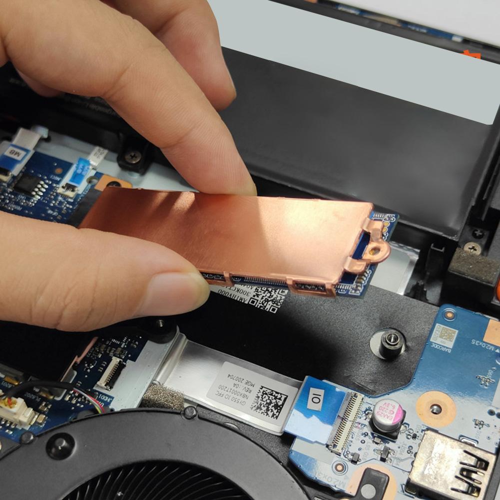 M.2 NVME SSD Heastink with Nano Thermal Pads Copper Heat Sink Cooling Thermal Pad For M2 2280 SSD In Laptop Thermal Radiat