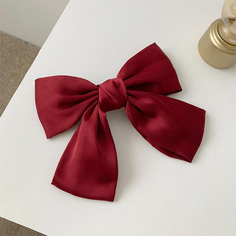Elegant Big Bow Hair Clip For Women Girls Vintage Wedding Long Ribbon Bow Barrette Exquisite Hair Accessories Gifts