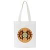 Korea Ulzzang Fun Skeleton Female Shopping Canvas Tote Casual Large-capacity Cartoon Women Bag Harajuku Punk Shoulder Bags