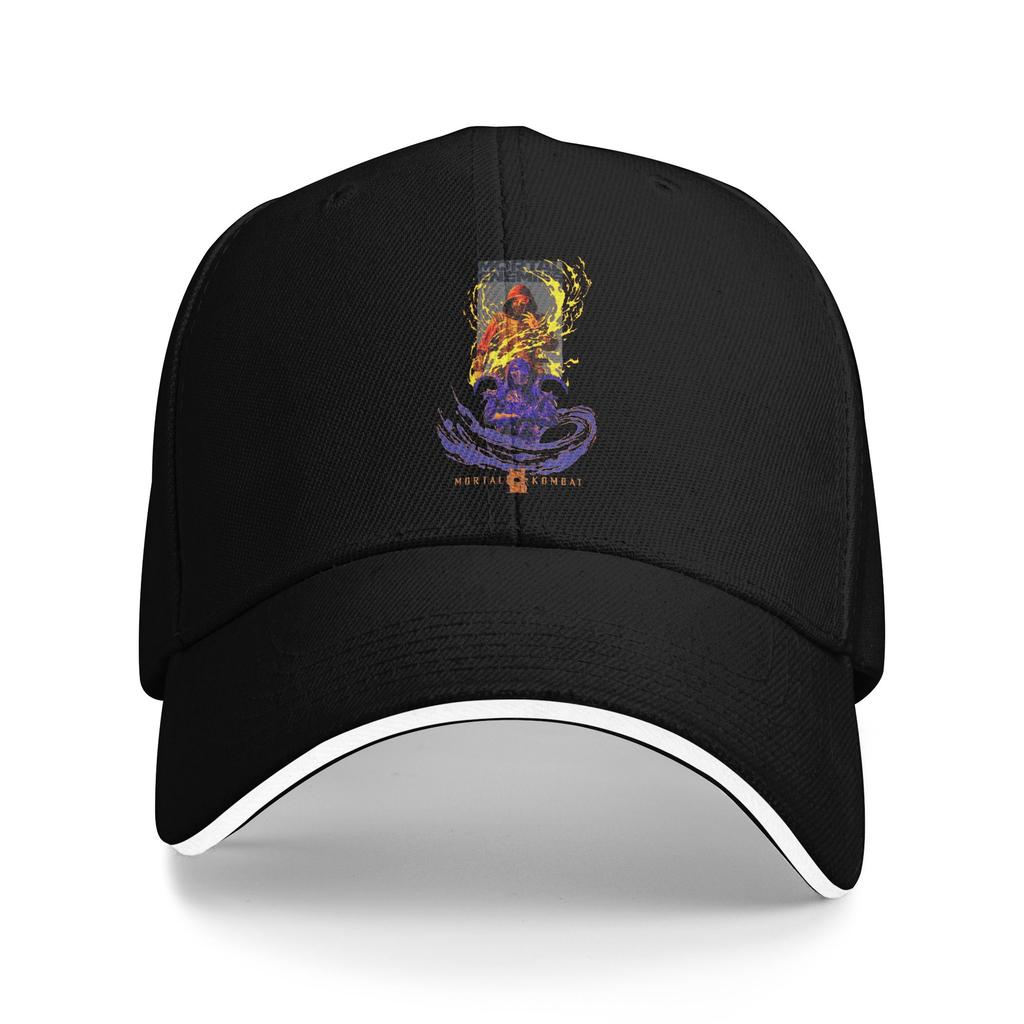 Mortal Kombat Character Baseball Cap Vintage Sandwich Hats Unisex Adjustable Sun Cap Workouts