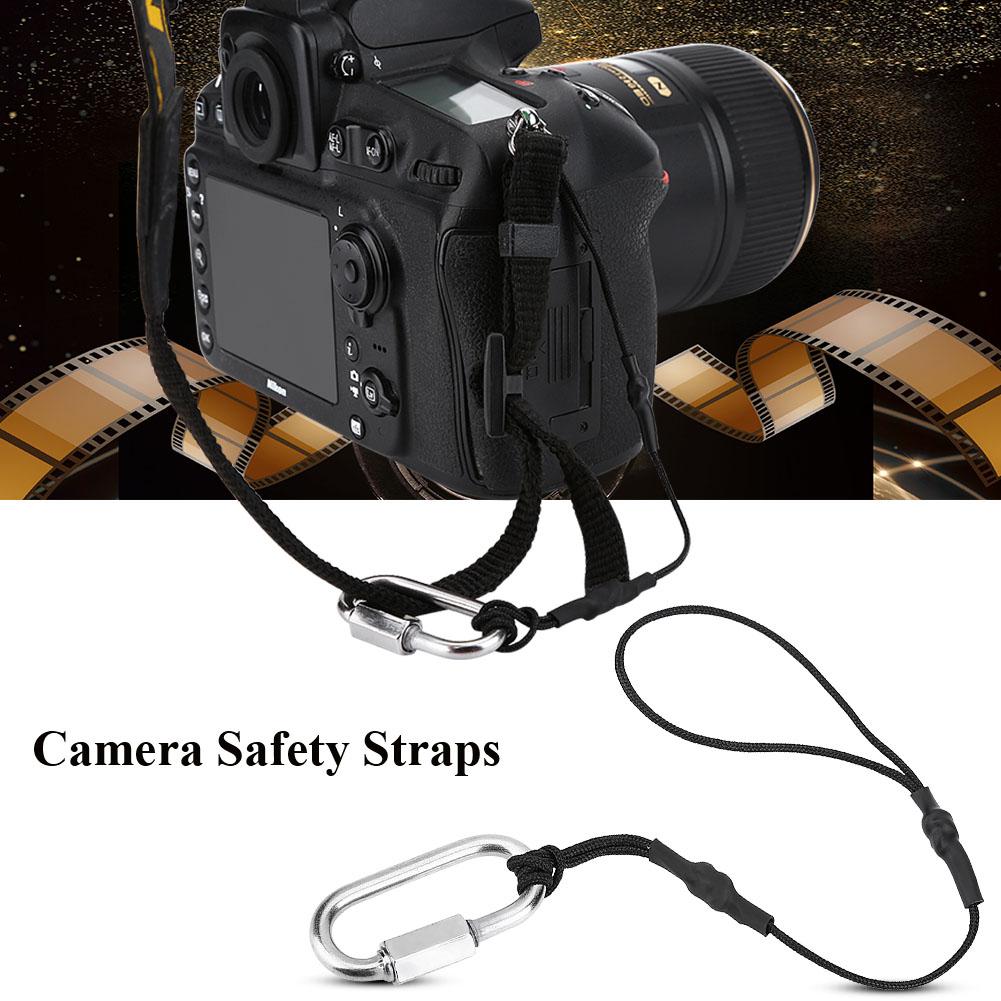 Universal Durable Camera Strap Safety Rope Tether with Clip Hook for DSLR Mirrorless Cameras