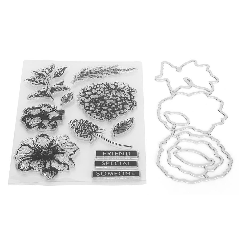  Узор с цветком Прозрачная печать Изготовление открыток для скрапбукинга Украшение фотоальбома