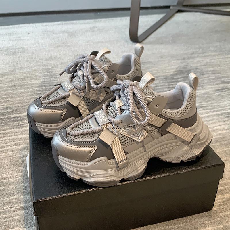 Shoes Women's New Winter Velvet Women's Shoes Versatile Women's Spring and Autumn Platform Casual Sports Shoes