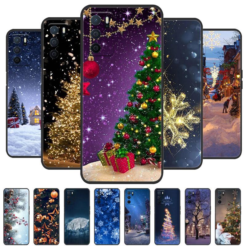 Рождественская расписная обложка для Oppo A16s A16 A15 S A54s A17 Reno 4Z 5G Reno5 Lite Reno8 Lite 7Lite Чехол Силиконовая мягкая обложка для телефона