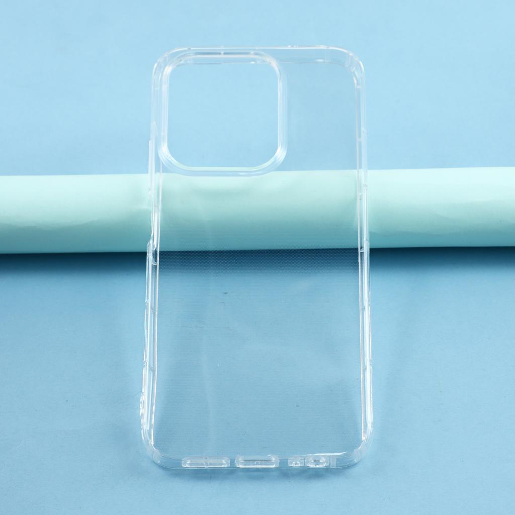 Для Xiaomi Redmi 15C 4G (Глобальный) (171 мм)/Poco C85 4G (171 мм) Прозрачный ТПУ чехол-накладка на заднюю панель телефона с защитой подушками безопасности