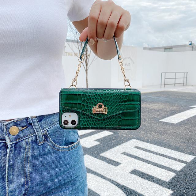 Роскошный бренд 3d сумочка из мягкой кожи крокодила чехол для телефона для Apple Iphone 7 8 Plus X Xs Xr Max 11 10 Pro Se Card Package Cover