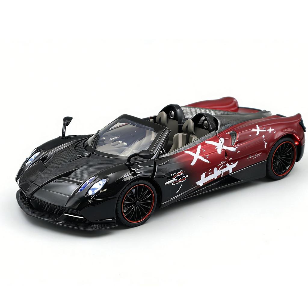 1/24 Scale Pagani Huayra Roadster Car Model with Display Base Adult Collectible Toy Car Boy Birthday Gift