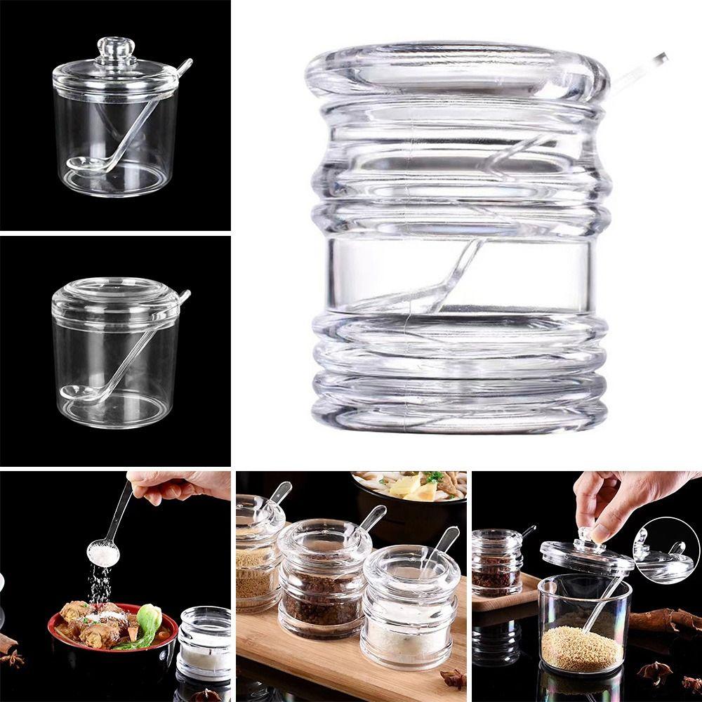 Salt Organizer Pepper Sugar Box Seasoning Boxes Spice Shaker Storage Jars Condiment Container