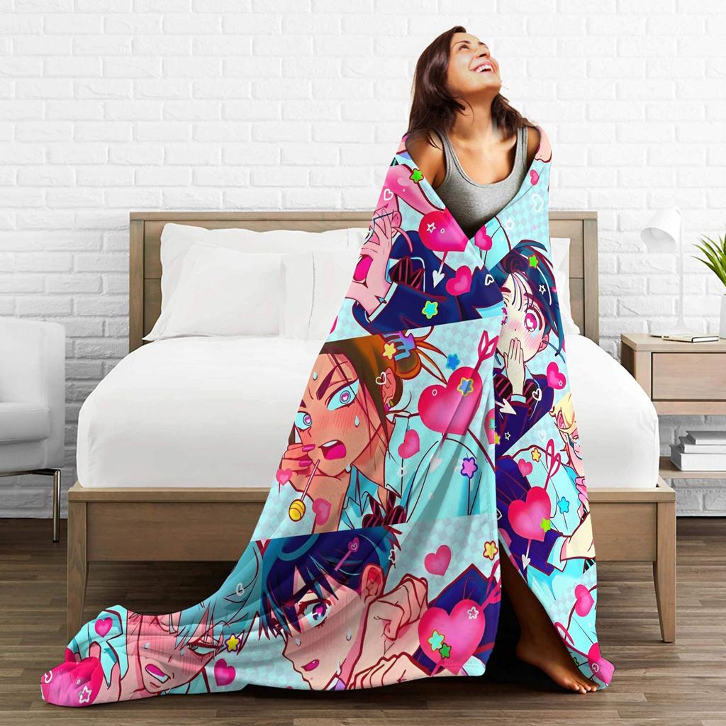 Инопланетная сцена Аниме Плед Фланелевый Мизи Суа Тилл Иван Хюна Лука Легкий Накидной Плед для Путешествий на Самолете Постель Коврик