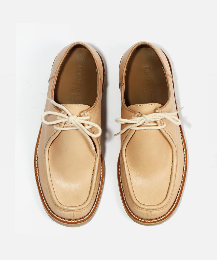 Custommood Cadiz Vegetable Tyrolean Derby Shoes (Natural Beige)
