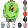 Men's Print Hooded Sweatshirt Long-Sleeve Casual Pullover Hoodie Hooded Sweatshirt