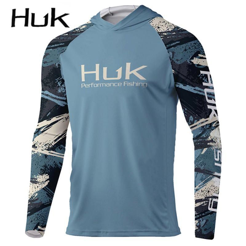 Mens Quick-Dry UV Protection Fishing Hoodie With UPF 50 Sea Angling Diving Water Sports Lightweight Milk Silk Fabric