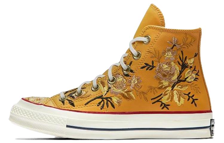 Кеды Chuck 70 Wmns Converse High 'Вышивка Parkway Floral - Куркума Золотая' Женские 561651C