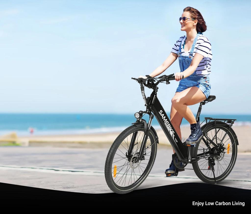 2026 popular SAMEBIKE RS-A01 Pro-T 36V15AH detachable battery electric bicycle with 26 inch tires for urban commuting.