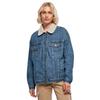 Veste En Jean À Col Sherpa Oversize Femme Urban Classics - Bleu Marine - M