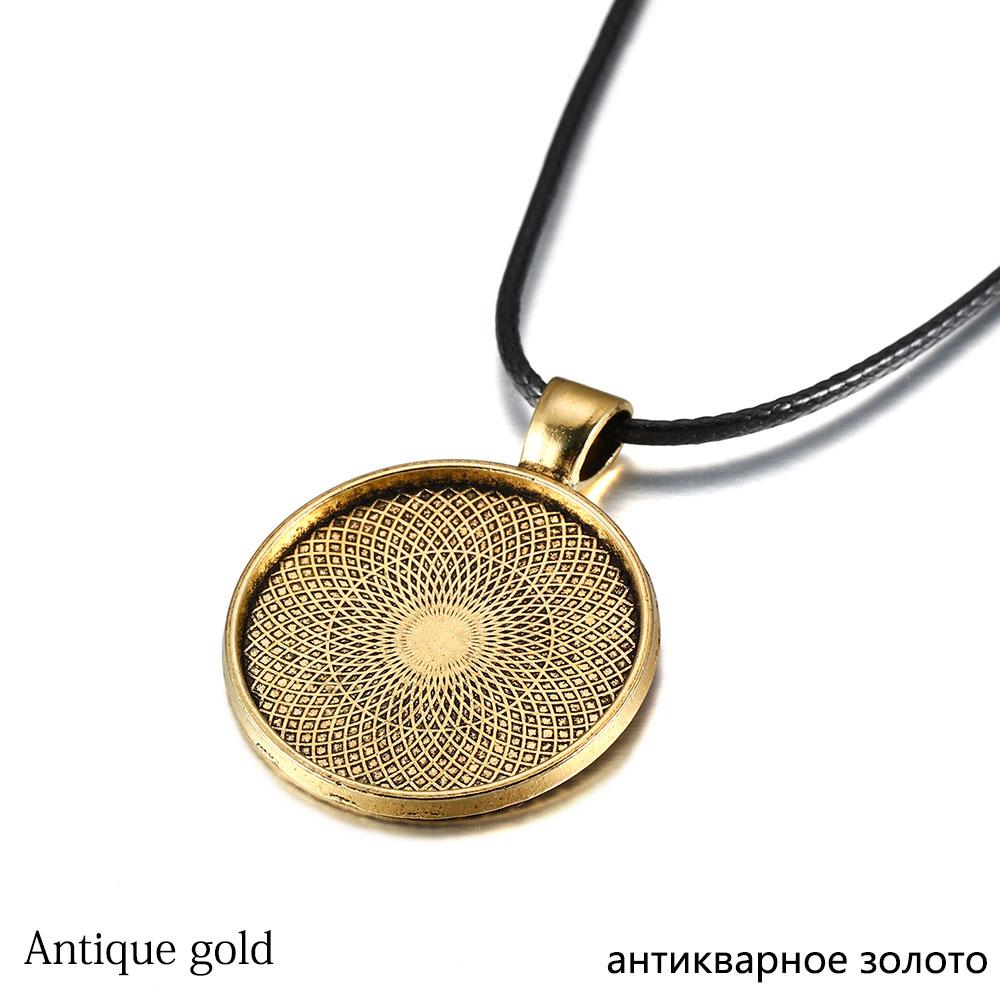 5 шт./лот, 25 мм, основа для кабошона, безели, пустая и восковая нить для ожерелья, основа для кабошона, принадлежности для самостоятельного изготовления ювелирных изделий