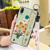 Oil Painting Waterproof Phone Case For Blackview A60 Pro Flower Durable Shockproof Phone Holder Wristband Fashion Design