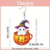 Halloween Themed Ghost Pumpkin Pot Pattern Women Acrylic Earrings For Unisex Fashion