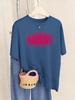Hawkins Letter Logo Prints TShirts Women Summer Loose Short Sleeve Tops Soft ONeck T Shirts Basics Comfortable Womans Clothes